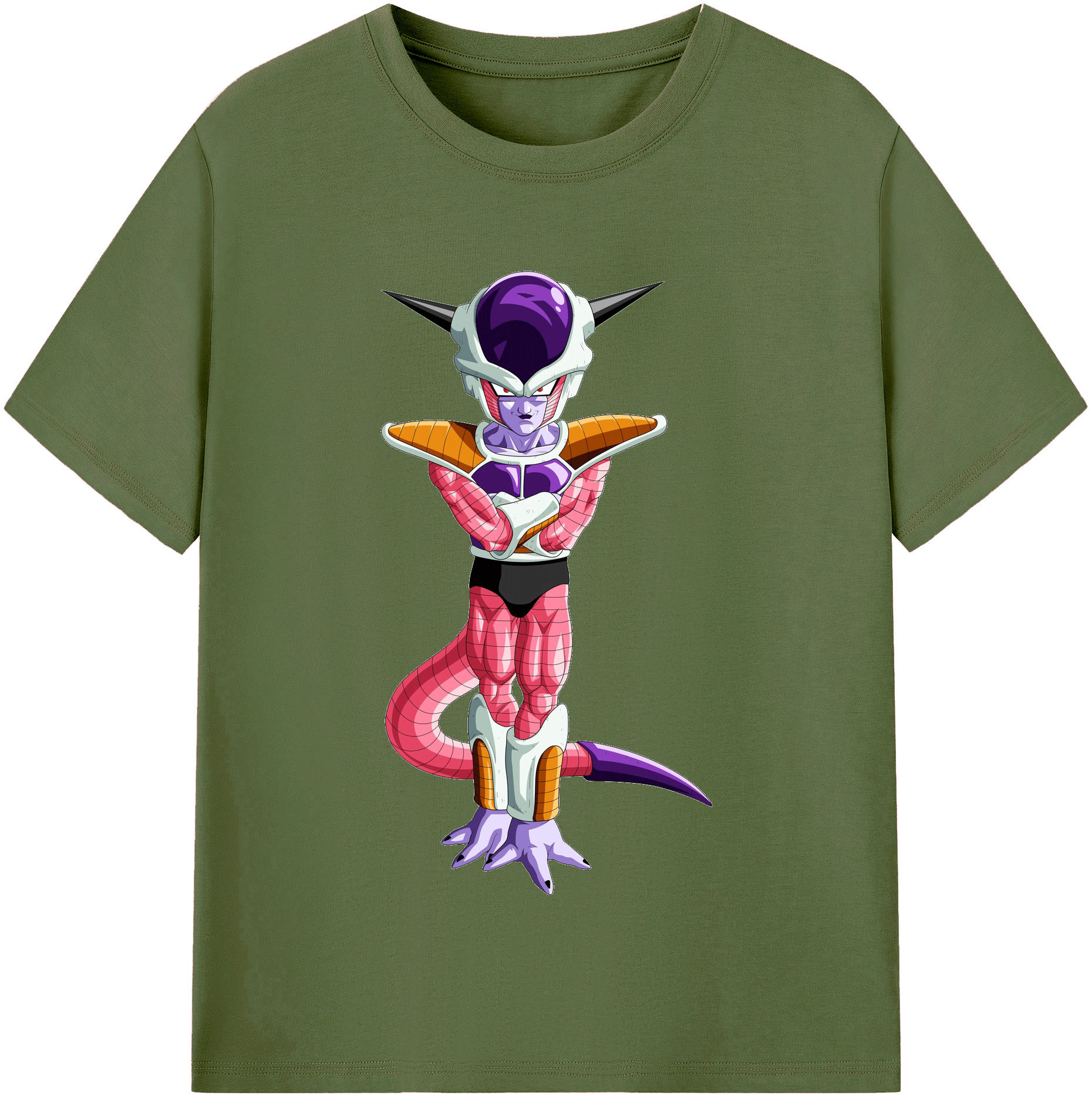 （画像用） ドラゴンボール フリーザ DRAGON BALL Frieza 綿100％半袖Tシャツ（フロントプリント）